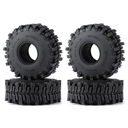 SWX 1.0 Soft Mud Tires 64x27mm 4Pcs for TRX4M SCX24 | Mud Tires, 64x27mm, Soft Compound, TRX4M, SCX24, 1.0, 4Pcs