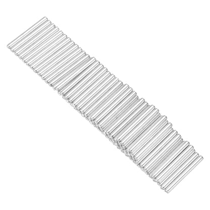MECCANIXITY 80pcs 2mmx20mm Toys Shaft Round Rod Axles Drive Shaft for DIY RC Car Truck Boat Helicopter Model Part, Silver - size: 2mmx20mm