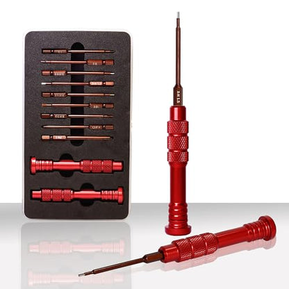 RC Screwdriver Set 11-in-1 Precision Repair Kit | Hex 0.9-2.0mm, T5/T6, PH0/PH1, Slotted 2.0, for RC Cars, SCX24, TRX4M, FPV drones