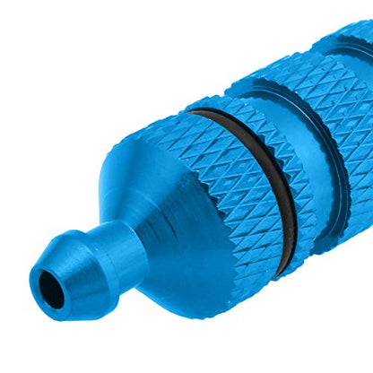 Aluminum Nitro Fuel Filter for 1/10 Traxxas Redcat Exceed RC Nitro Power Car Monster Trucks Off Road Buggy (2-Pack) (Blue)
