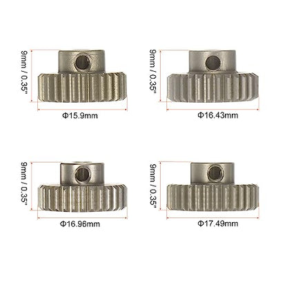 HARFINGTON 48P Hardened Pinion Motor Gear Set 4pcs 28T 29T 30T 31T Fit 1/8 inch RC Motor Shaft 48 Pitch 7075 Aluminum Gears for RC Car, with Hex Key - style: 28T 29T 30T 31T