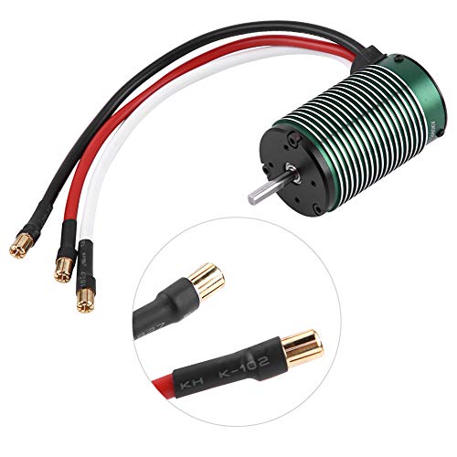 1512 2650KV Brushless Sensorless Motor, RC Car Brushless Motor, High - Efficiency 1/8 Short Truck Off - Road Motor with CNC - Machined Aluminum Shell for 4S Battery