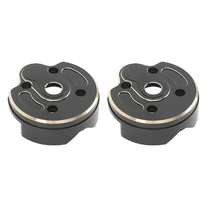 2 PCS Brass RC Steering Knuckles, 1/10 RC Crawler Brass Front and Rear Portal Weights Cover Plates for 1/10 SCX10 III AR45P Axle