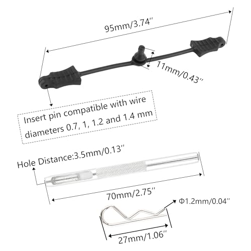 20 Pieces 1.2mm RC Cars Body Clips with 10 Pieces Pull Tabs & 1 PCS Hole Puncher Reamer for Universal Remote Control Car Compatible with Redcat HPI Himoto HSP Exceed Truck Buggy - color: 1.2mm