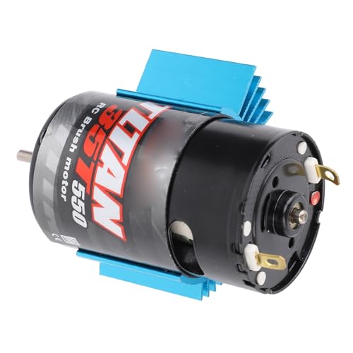 Alomejor 550 RC Car Motor, Brushed Motor with Cooling Fan and Heat Sink for Axial SCX10 HPI JL 90046 Slash 1:10 RC Crawler (35T) - size: 35T