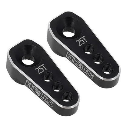 MEUS RACING TRX4M Servo Arm 25T Servo Horn for High Torque Micro Servo TRX4M 1/18 RC Crawler Upgrades Parts, 2pcs, Not for Stock Servo - size: TRX4M Servo Arm 2 Pack