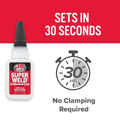J-B Weld 33120H SuperWeld Glue - Clear Super Glue - 20g