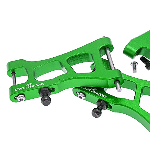 4-Pack Alloy Front&Rear Suspension Arms for Traxxas 1/18 LaTrax Teton Desert Prerunner SST -Replaces Part 7630 - color: Green