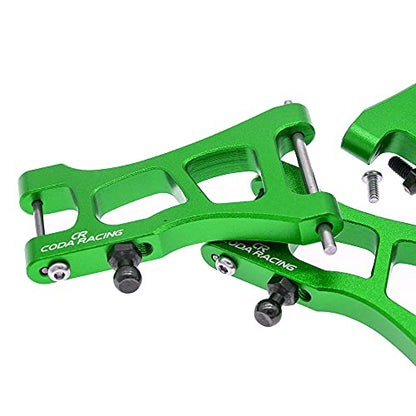 4-Pack Alloy Front&Rear Suspension Arms for Traxxas 1/18 LaTrax Teton Desert Prerunner SST -Replaces Part 7630 - color: Green