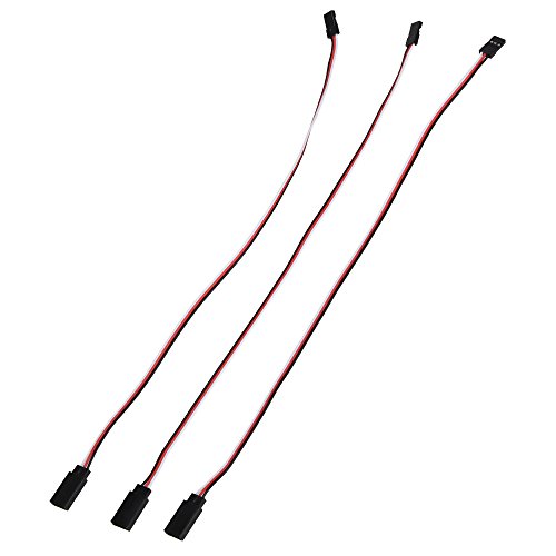 10pcs RC Airplane Car Servo Extension Cord Lead Cable 30cm 3-pin Male to Female