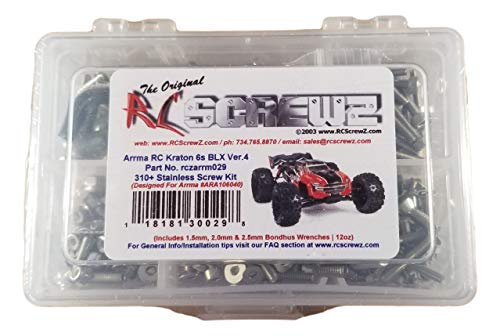 RCScrewZ Stainless Steel Screw Kit ara029 Compatible with Arrma RC Kraton 6s BLX Ver.4 (#106040)