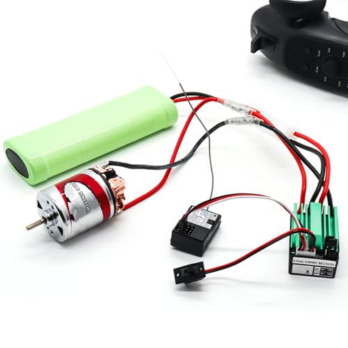 HUIOP 540 Brushed Motor Waterproof Stainless Steel Shell Brushed Motor 17T Climbing Car Large Torque Motor Replacement for Axial SCX10 AXI03007 90046 Redcat Gen8 TT02,Brushed Motor