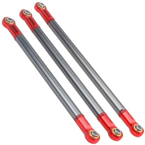 8Pcs Vgoohobby Alloy Upper & Lower Rod Link Chassis Linkage Compatible with Axial SCX10 90046 90047 313mm Wheelbase