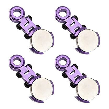 ShareGoo 4Pack Metal Magnetic Stealth Invisible Body Post Mount Upgrade Parts Compatible with Axial SCX10 HSP Redcat D90 1/10 RC Crawler Drift Car Truck (Purple) - color: Purple