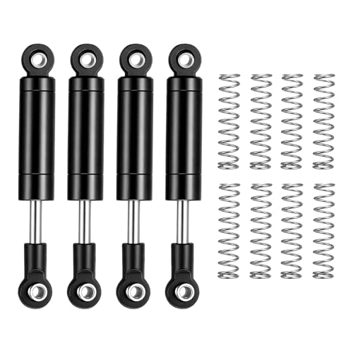 RC Shock Absorber (with Internal Spring Spare Springs), [for 1/10 RC Crawler ] - 62-72mm / Black / 4 Pcs - color: Black, size: 62-72mm