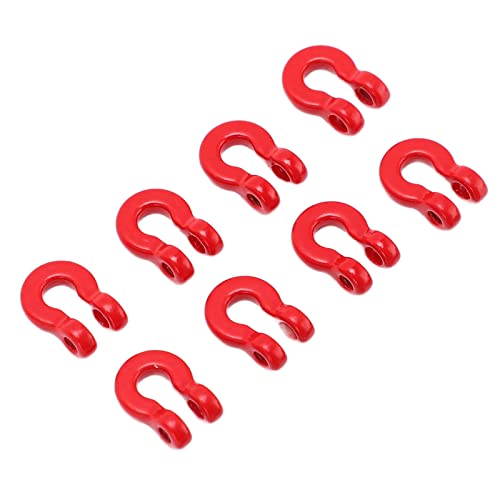 VGEBY RC Crawler Tow Hook, Durable Metal 8PCS Front Rear Bumper Shackle for Off-Road Crawling RC Enthusiasts and 1/24 Scale Model Upgrades