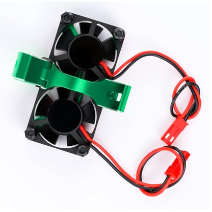 Metal 40-42MM 20000RPM Motor Cooling Fan Heat Sinks for Arrma 4068 4074 4274 4268 RC Motors(Green) - color: Green