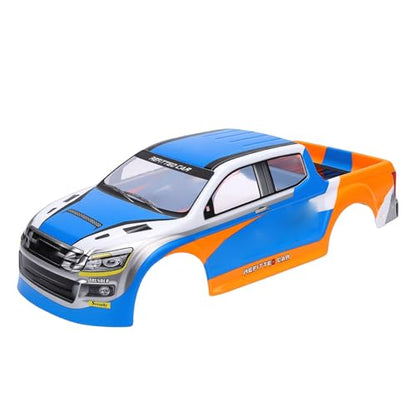 ciciglow 1/10 Scale RC Car Body Shell Painted Precut Universal 26cm Wheelbase for Pickup Truck – Durable PVC Modification Body for RC Car Model (Blue) - color: Blue