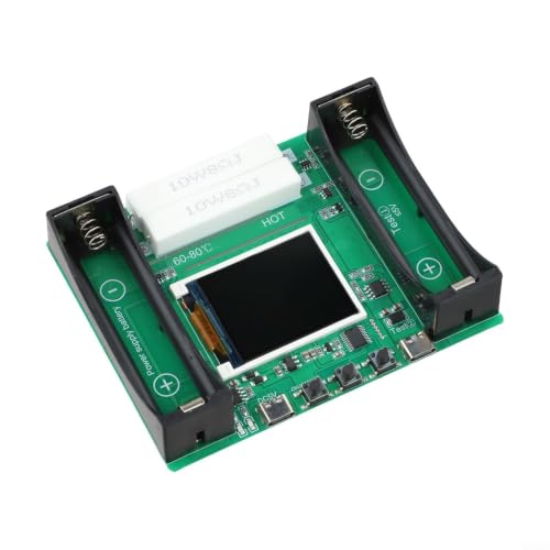 2 Channel for lipo for Battery Capacity Tester with Internal Resistance Meter - USB C Power Analyzer for RC Cars Drones 0-99999mAh