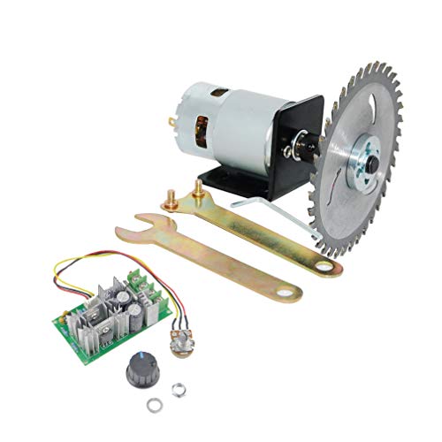 12V/24V 10000RPM/20000RPM 775 Electric Motor Table Saw Kit with 20A PWM Speed Controller Regulator Module Board - color: 775 Motor + Rod + Bracket + Saw Blade + Pwm