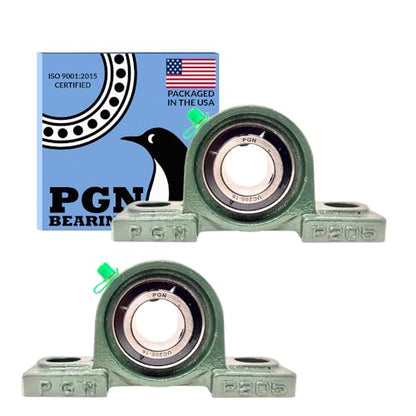 PGN UCP205-16 (2 Pack) Pillow Block Bearing - 1" Bore Self-Aligning - size: 2, style: UCP205-16