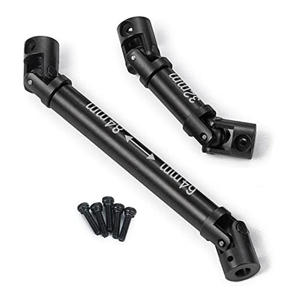 MORLORDY RC Metal Steel Drive Shafts Driveshafts 64+32mm for 1/24 RC Crawler Car SCX24 Upgrades AXI90081 Deadbolt Accessories