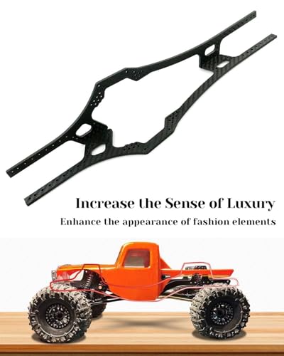 Upgrade Carbon Fiber RC Chassis Frame Rails Fits for 1/10 Axial SCX10 RC Model Car Parts Forward Low Center of Gravity Design