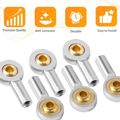 10PCS M2 Tie Rod End Ball Joint Aluminum Ball Head Holder 2mm Steering Linkage Head Joint 15mm Upgrade Parts Compatible with HSP Tamiya Mini 4WD RC Car Truck Crawler/Boat/Airplane Models - color: Sliver