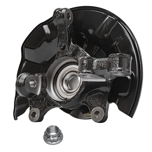 Detroit Axle - Front 4pc Steering Knuckles Kit for 14-18 Toyota Corolla, 14 | Matrix, 2 Steering Knuckles & Wheel Bearing Hubs 2 Outer Tie Rod Ends 2014 2015 2016 2017 2018 Replacement - size: 4SU50414/Kit