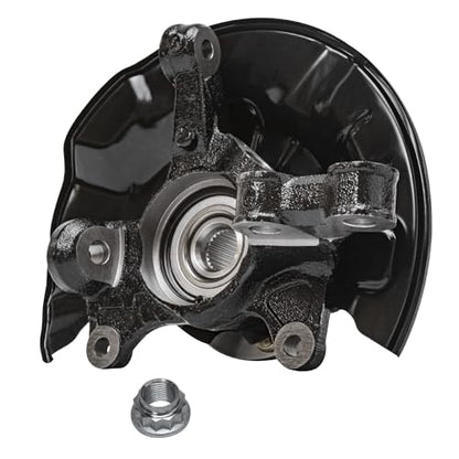 Detroit Axle - Front 4pc Steering Knuckles Kit for 14-18 Toyota Corolla, 14 | Matrix, 2 Steering Knuckles & Wheel Bearing Hubs 2 Outer Tie Rod Ends 2014 2015 2016 2017 2018 Replacement - size: 4SU50414/Kit