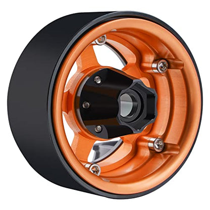 DJX 4pcs 12mm Hex Aluminum 1.9" or 2.2" Wheel Hub Extension Adapter for 1/10 RC Crawler Axial SCX10 TRX4 D90 (18mm Extension) - size: 18mm Extension Adapter