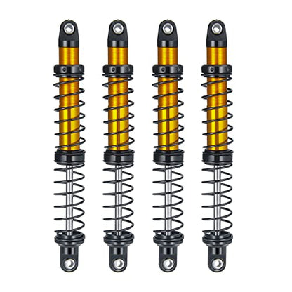 Que-T 4pcs Aluminum Alloy RC Shock Absorber for Axial Scx10 90046 D90 Trx4 Wraith 1/10 Crawler Car (110mm) - size: 110mm