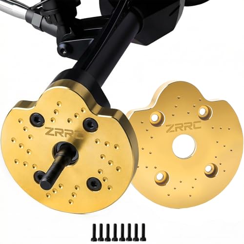 Brass Portal Weights Covers Steering Knuckle Caps Housing Counterweight for Axial SCX10 III AXI03007 & Capra 1.9 UTB AXI03004 1/10 RC Rock Crawler Weight Hangers (Gold) - color: Gold