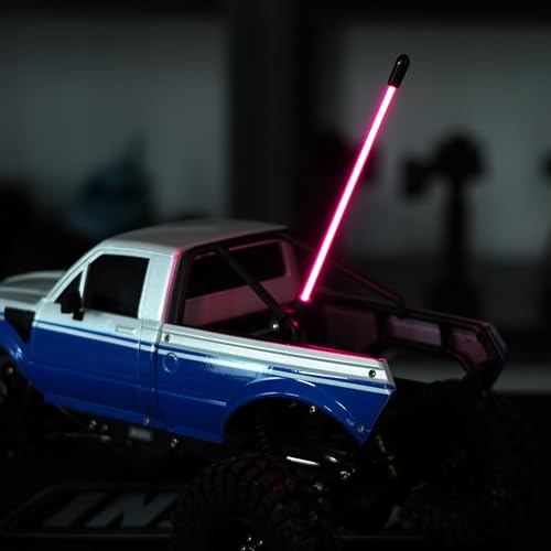 INJORA LED Whip Light Side Fixed for 1/18 1/24 RC Crawlers (Pinkish Purple) - color: Pinkish Purple