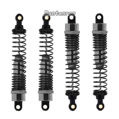 4Pack 1/10 RC Truck Car Adjustable Shock Absorber Damper 108004 Upgrade Parts 108mm Oil 108mm Oil Adjustable Alloy Aluminum Shock For 1:10 HSP 94188 94108 94111 Redcat Volcano (Titanium) - color: Titanium