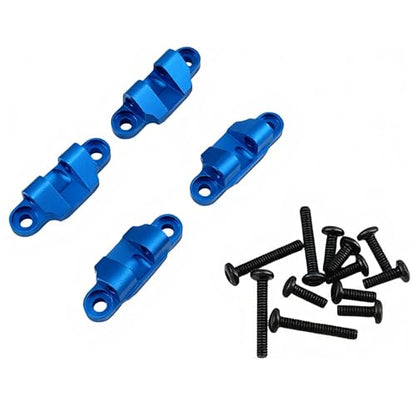 Lower Shock Mount for Losi 1/18 Mini LMT 4X4 RC Monster Truck (Blue) | Aluminum,Monster Truck,Suspension Mount Set,Upgrade Parts,LOS211044 Compatible,LOS01026 Compatible,CNC Machined,High Strength - color: Blue