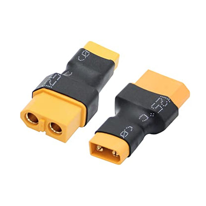 XT60 Female to XT30 Male Adaptor,XT30 Male to XT60 Female Wireless Connector Plug for RC FPV Drone Car Lipo NiMH Battery Charger ESC(4Pcs) - size: XT60 Female to XT30 Male (4Pcs)