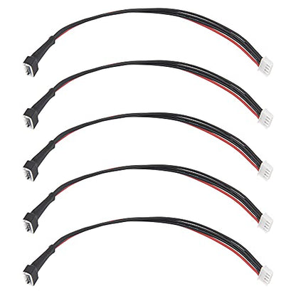 5Pcs ShareGoo 20CM JST-XH Balance Plug Charging Extension Wire Cable 22AWG for RC Car FPV Boat LiPo Battery Balance Charging (4Pin for 3S) - style: 4Pin for 3S