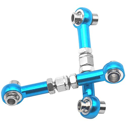 4Pcs ShareGoo RC Aluminum Linkages Steering Servo Rod Turnbuckle 102017 Compatible with Himoto RedCat Racing 1/10 On-Road RC Car