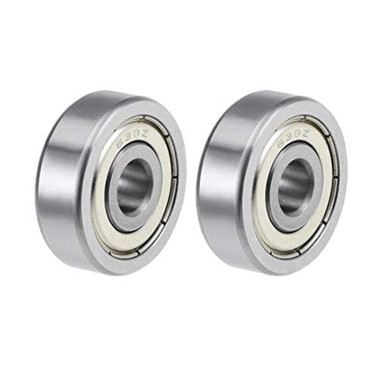 uxcell 638ZZ Deep Groove Ball Bearings Z2 8mm X 28mm X 9mm Double Shielded Carbon Steel 2pcs - size: 8mmx28mmx9mm