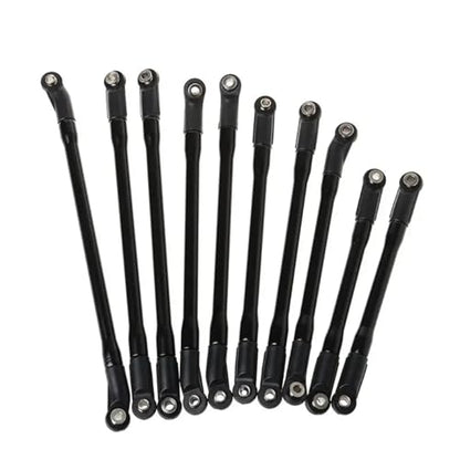 RC Models Parts For Axial For SCX10 II 90046 10Pcs/Set 1/10 RC Crawler Car Metal Link Set Plastic Rod End