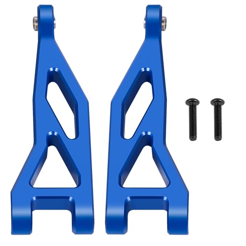 Rear Upper&Lower Suspension Arms for ARRMA 1/18 Typhon Granite Grom | 380 Brushed 4X4 Monster Truck 4 PCS/Set Blue Aluminum Upgrades Parts - color: Blue