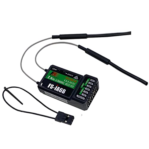 DTXMX Flysky FS-iA6B Receiver 6CH for FS-i6 FS-i6X FS-i6S RC Transmitter | 6 Channels 2.4GHz AFHDS2A Radio | PWM/PPM/i-Bus Output