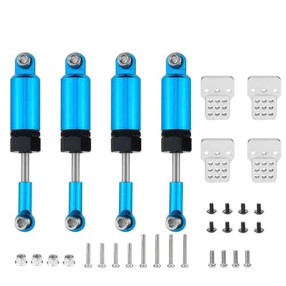 RC Car Toys For WPL C14 C24 1/16 Shock Sbsorbers RC Truck Car Upgrade Modification And Repair Parts Set(Blue) - color: Blue