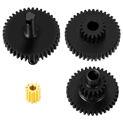 Steel Transmission Pinion Gear Set for TRX4M Defender, Bronco, K10 High Trail, F150 1/18 RC Crawler Car Upgrade Parts - style: 16.6:1