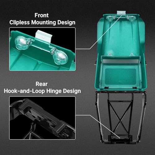 RC Spare Part Compatible with TRX4M for Defender for Bronco Hard Body Shell with Cage for 1/18 RC Crawler Car Upgrade Accessories(Green) - size: Green