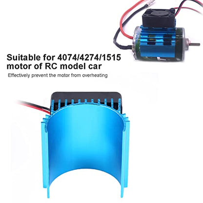 Rc 1 16 Heatsink 24Mm Coolg 4×4×4 Universal Cooling Fin Set Heat Sink with Fan for 1 10 Rc Car 4074 4274 1515 Motor, NOENNULLysvqa3ob06