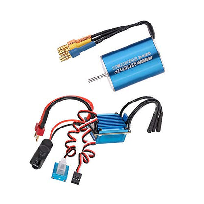 GoolRC 2435 4800KV 4P Sensorless Brushless Motor with 25A Brushless ESC?Electric Speed Controller?for 1/16 1/18 RC Car Truck