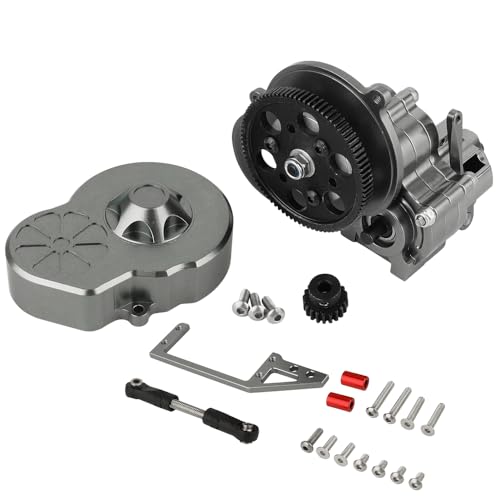 Metal Complete Transmission Cutoff Gearbox with Dig Gear for 1:10 Axial SCX10 AX10 Wraith RC Crawler Car Upgrade Part