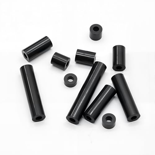 270Pcs ABS Round Spacers ID 3mm, OD 7mm | Length Ranges from 3mm to 35mm, Non-Threaded Outlet Screw Washers Suitable for M3 Screws Hardware Spacer Bracket, Black - color: Black/3.2mm,270Pcs